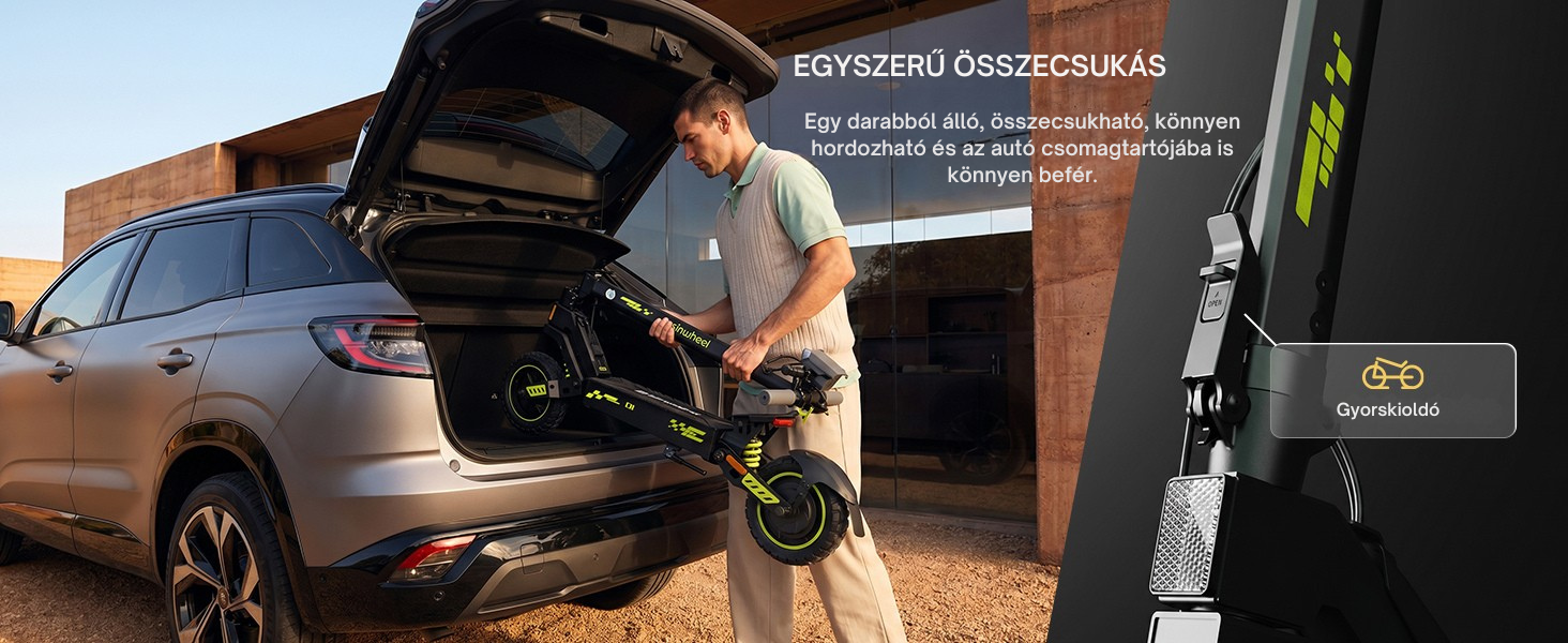 Összecsukható kialakítás könnyű tároláshoz