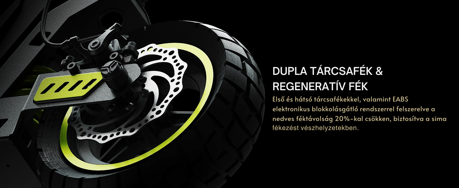 Első-hátsó tárcsafékek és regeneratív fékezés